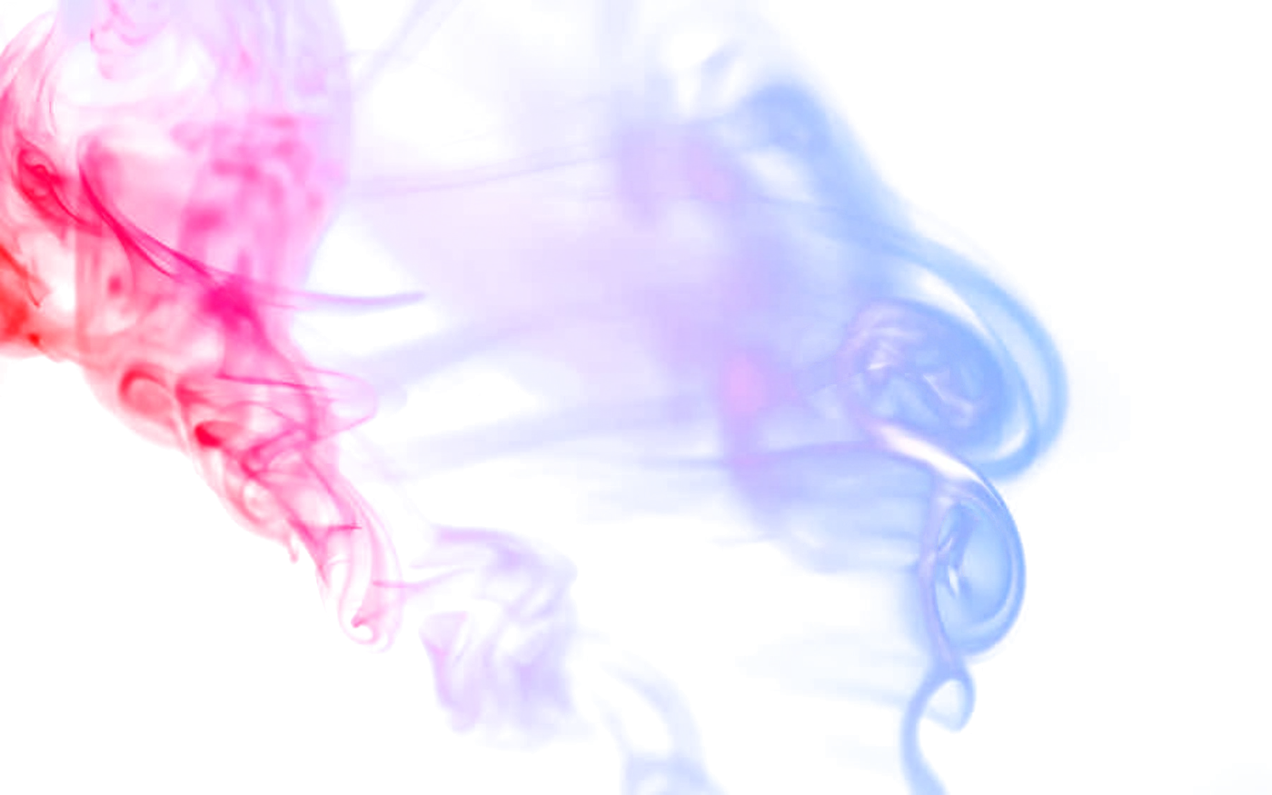 Before: pink and blue smoke with continuous transparency